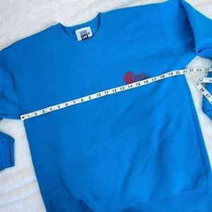 Vintage! Lee Blue Crewneck Chico Hot Springs Montana Sweatshirt L